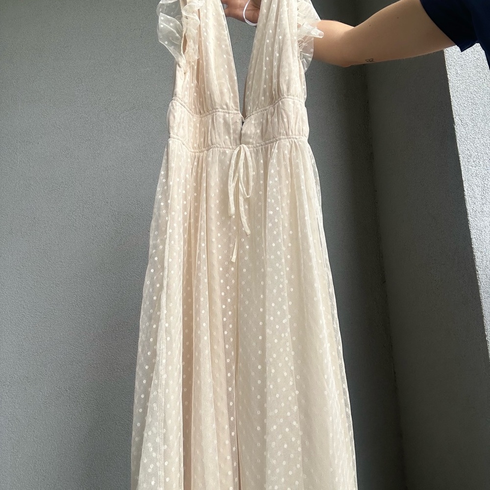 Lulus Cream Maxi Dress